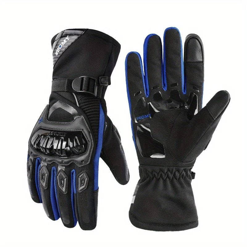 Guanti invernali per moto Mantieni caldo l'equipaggiamento da motocross antivento impermeabile Moto Motorbike Guanti touch screen sportivi all'aperto