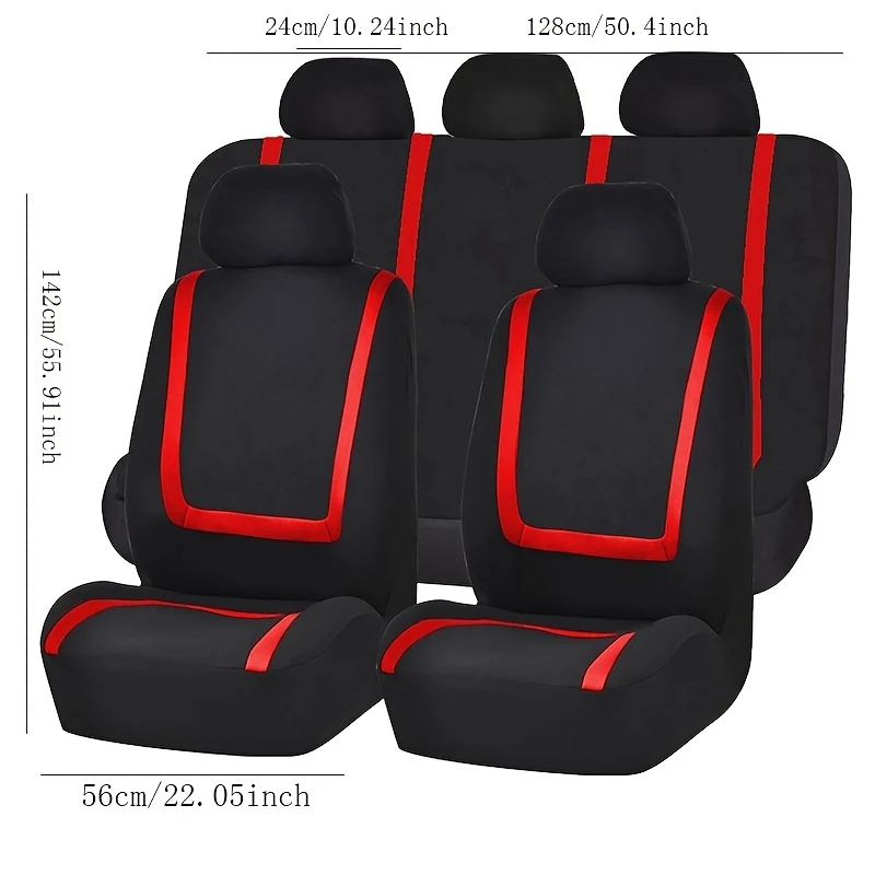 Set di 9 pezzi per seggiolino auto Accessori interni universali Accessori interni