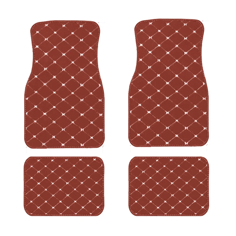 4pz Tappetini Per Auto, Universali Anteriori E Posteriori Impermeabili, Set Completo Di Tappetini Auto In Pelle PU, Accessori Per Interni Auto