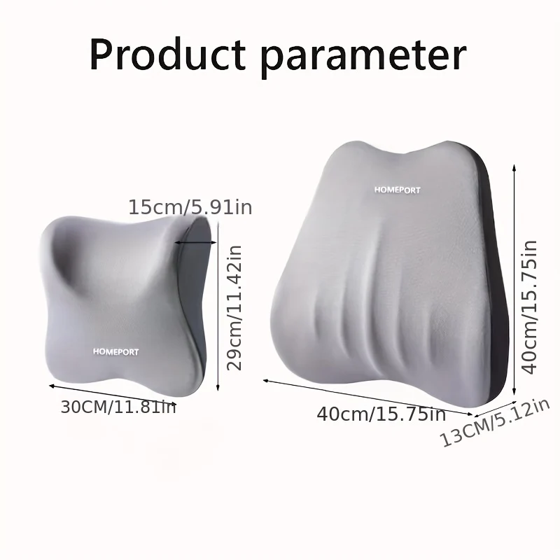 Cuscino Lombare Del Poggiatesta Dell'auto Cuscino Per Il Collo Dell'auto In Memory Foam Importato Ad Alto Rimbalzo Al 100% Supporto Per La Vita Cuscino Per Seggiolino Auto Di Fascia Alta