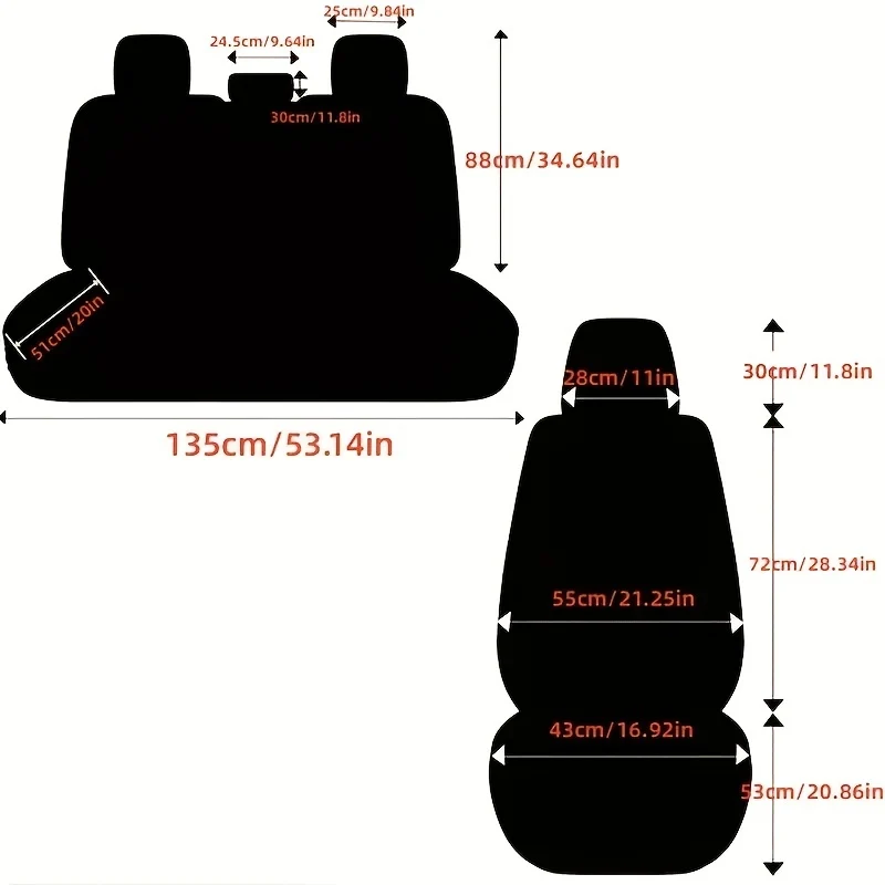 Coprisedile Per Auto Universale A Cinque Posti, Universale Per Tutte Le Stagioni, Per Auto A Cinque Posti, SUV Fuoristrada, Coprisedili Per Auto Universali Per Camioncini