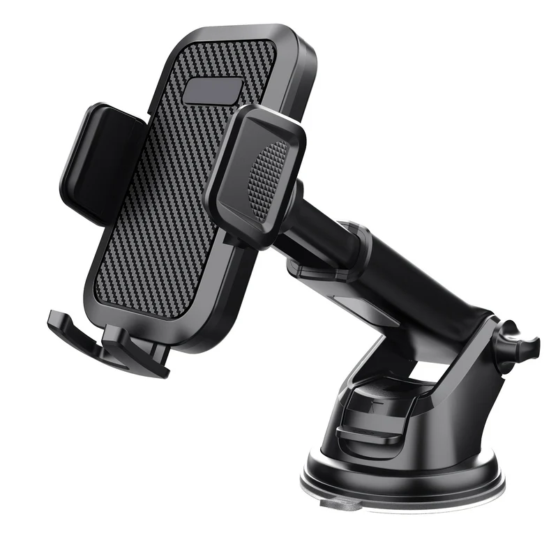Supporto per telefono per auto, supporto per telefono con forte ventosa, supporto per telefono 2 in 1 cruscotto/parabrezza, vivavoce per tutti i telefoni cellulari