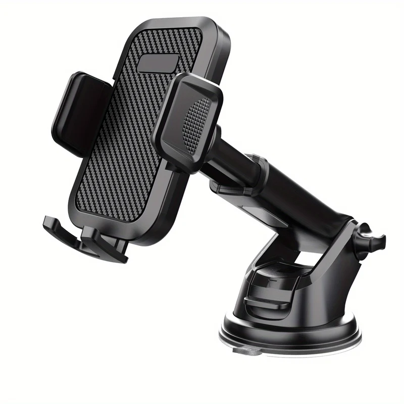 Supporto per telefono per auto, supporto per telefono con forte ventosa, supporto per telefono 2 in 1 cruscotto/parabrezza, vivavoce per tutti i telefoni cellulari