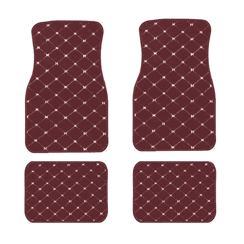 4pz Tappetini Per Auto, Universali Anteriori E Posteriori Impermeabili, Set Completo Di Tappetini Auto In Pelle PU, Accessori Per Interni Auto