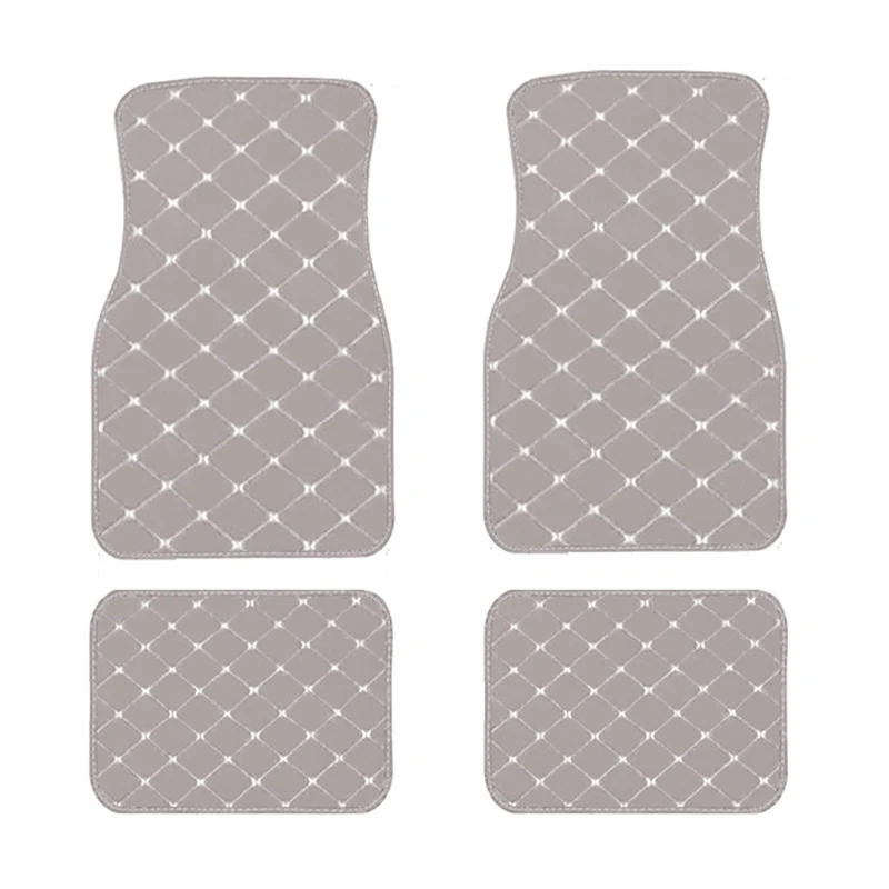 4pz Tappetini Per Auto, Universali Anteriori E Posteriori Impermeabili, Set Completo Di Tappetini Auto In Pelle PU, Accessori Per Interni Auto