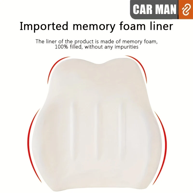 Cuscino Lombare Del Poggiatesta Dell'auto Cuscino Per Il Collo Dell'auto In Memory Foam Importato Ad Alto Rimbalzo Al 100% Supporto Per La Vita Cuscino Per Seggiolino Auto Di Fascia Alta