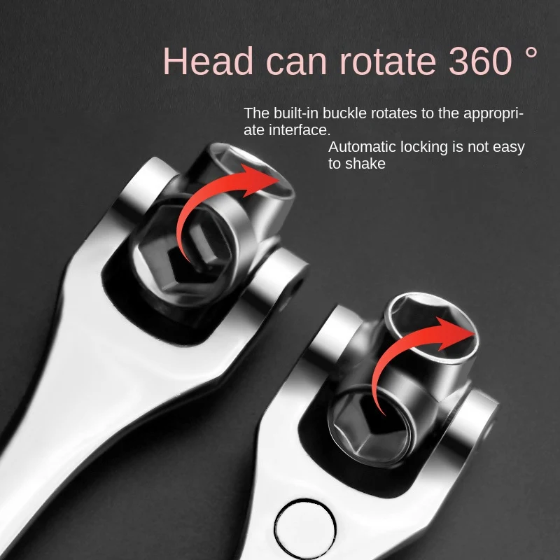 1pc Chiave A Tubo, 121,92/132,08 Cm 1 Chiave A Bussola Universale Rotazione A 360 Gradi Chiave Multifunzione Utensili Manuali Chiave Magnetica Strumenti Di Riparazione Automatica
