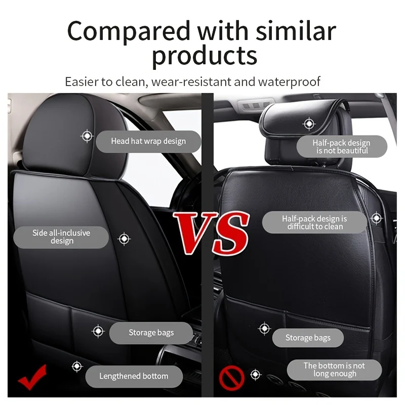 Copertura Del Sedile Dell'automobile In Pelle PU Di Lusso Protezione Del Cuscino Del Sedile Auto Quattro Stagioni Accessori Per Interni Del Veicolo
