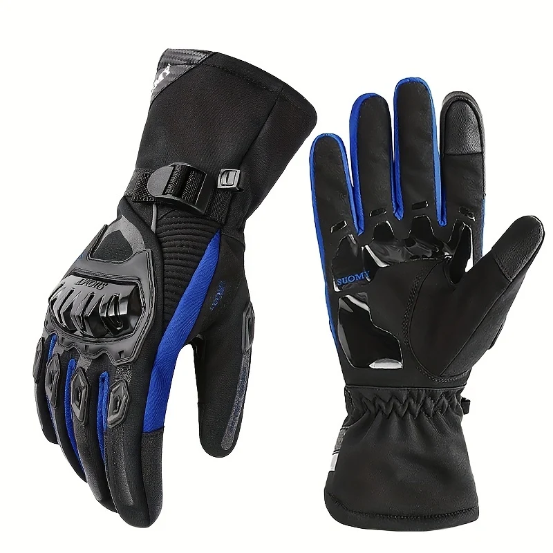 Guanti invernali per moto Mantieni caldo l'equipaggiamento da motocross antivento impermeabile Moto Motorbike Guanti touch screen sportivi all'aperto