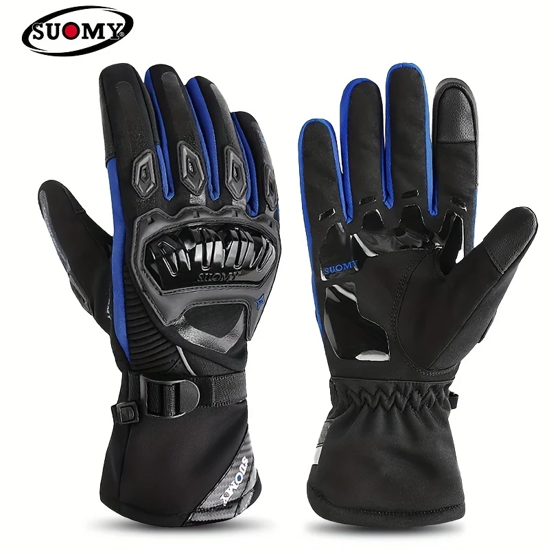 Guanti invernali per moto Mantieni caldo l'equipaggiamento da motocross antivento impermeabile Moto Motorbike Guanti touch screen sportivi all'aperto