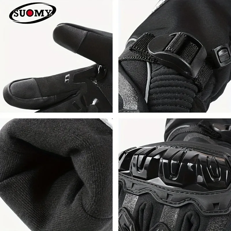 Guanti invernali per moto Mantieni caldo l'equipaggiamento da motocross antivento impermeabile Moto Motorbike Guanti touch screen sportivi all'aperto