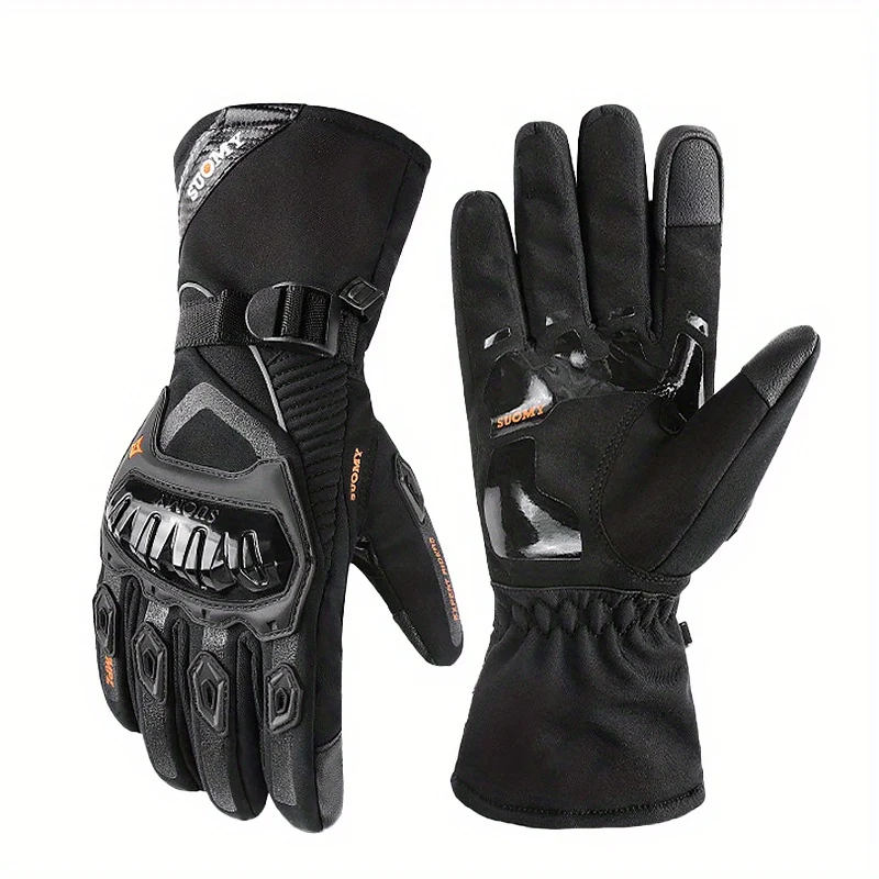 Guanti invernali per moto Mantieni caldo l'equipaggiamento da motocross antivento impermeabile Moto Motorbike Guanti touch screen sportivi all'aperto