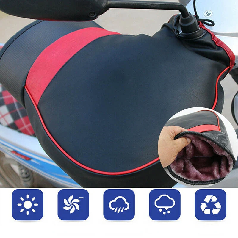 1 paio di guanti da moto impermeabili, guanti termici invernali, guanti a dita intere Guanti da bicicletta Protezioni per parabrezza Guanti da bici da moto durevoli