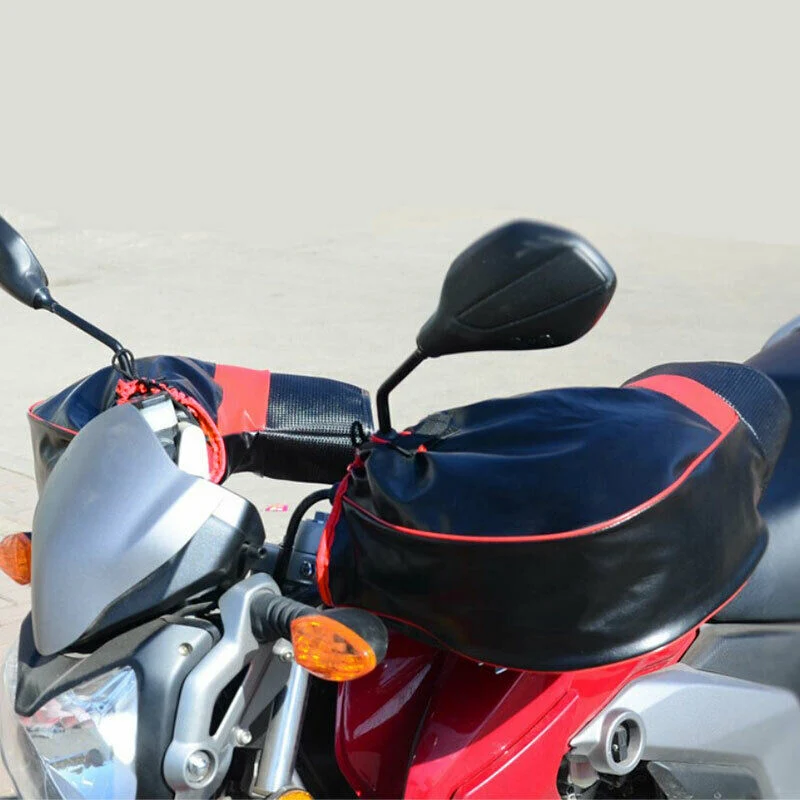 1 paio di guanti da moto impermeabili, guanti termici invernali, guanti a dita intere Guanti da bicicletta Protezioni per parabrezza Guanti da bici da moto durevoli