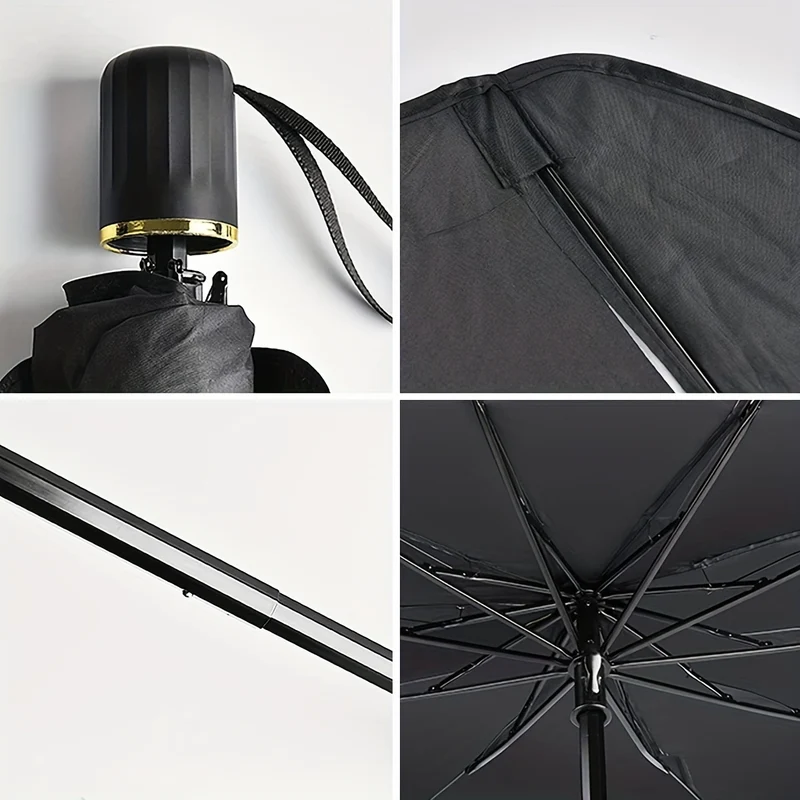 Automobile Windshield Sunshade-Foldable Automobile Umbrella Sunshade, Copertura Parabrezza Anteriore Anti-ultravioletti (protezione Termica) Copertura Parabrezza Card