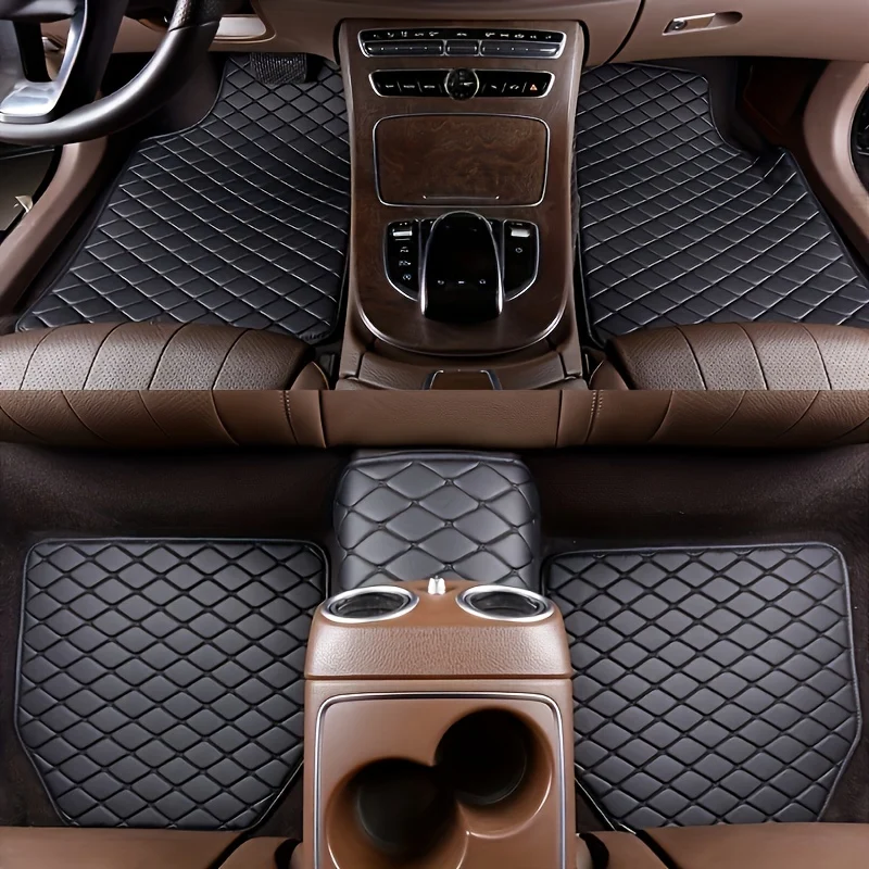 5pz Tappetini Per Auto Universali Impermeabili Anteriori Posteriori Set Completo Tappeti Auto In Pelle Accessori Interni