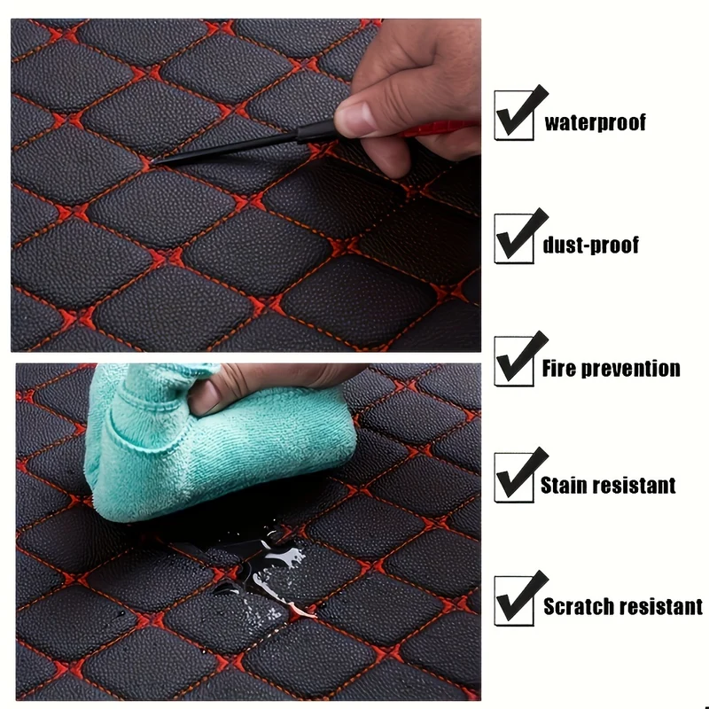 5pz Tappetini Per Auto Universali Impermeabili Anteriori Posteriori Set Completo Tappeti Auto In Pelle Accessori Interni