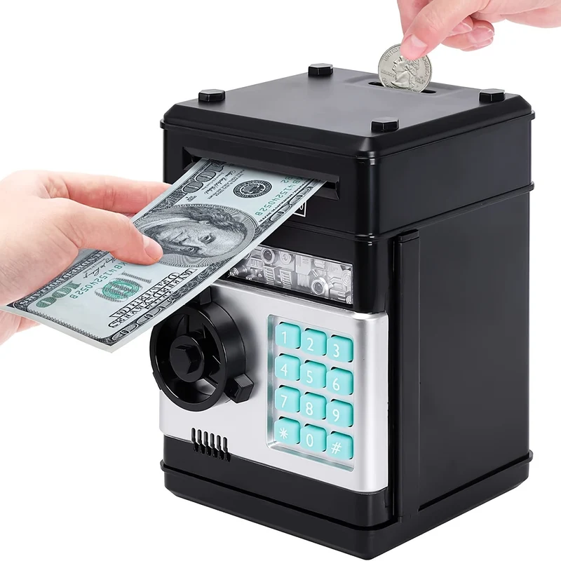 Salvadanaio Per Ragazze, Salvadanaio Elettronico Con Protezione Tramite Password, Scatola Di Immagazzinaggio Per Bobine Di Monete Per Casse Di Risparmio Bancomat, Regalo Di Halloween/Natale