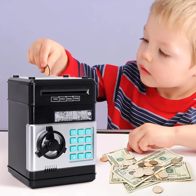 Salvadanaio Per Ragazze, Salvadanaio Elettronico Con Protezione Tramite Password, Scatola Di Immagazzinaggio Per Bobine Di Monete Per Casse Di Risparmio Bancomat, Regalo Di Halloween/Natale