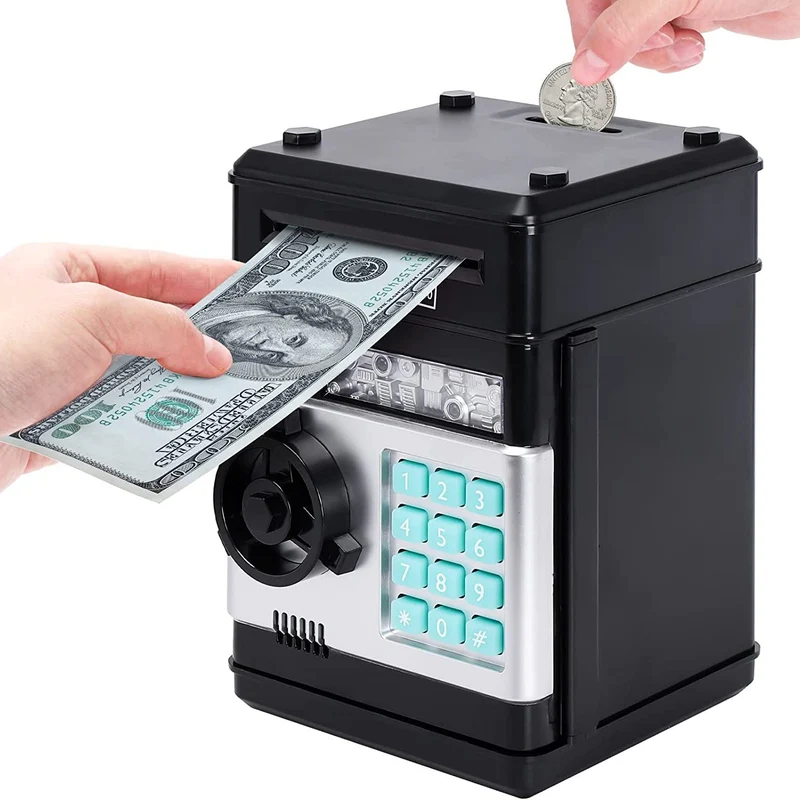 Salvadanaio Per Ragazze, Salvadanaio Elettronico Con Protezione Tramite Password, Scatola Di Immagazzinaggio Per Bobine Di Monete Per Casse Di Risparmio Bancomat, Regalo Di Halloween/Natale