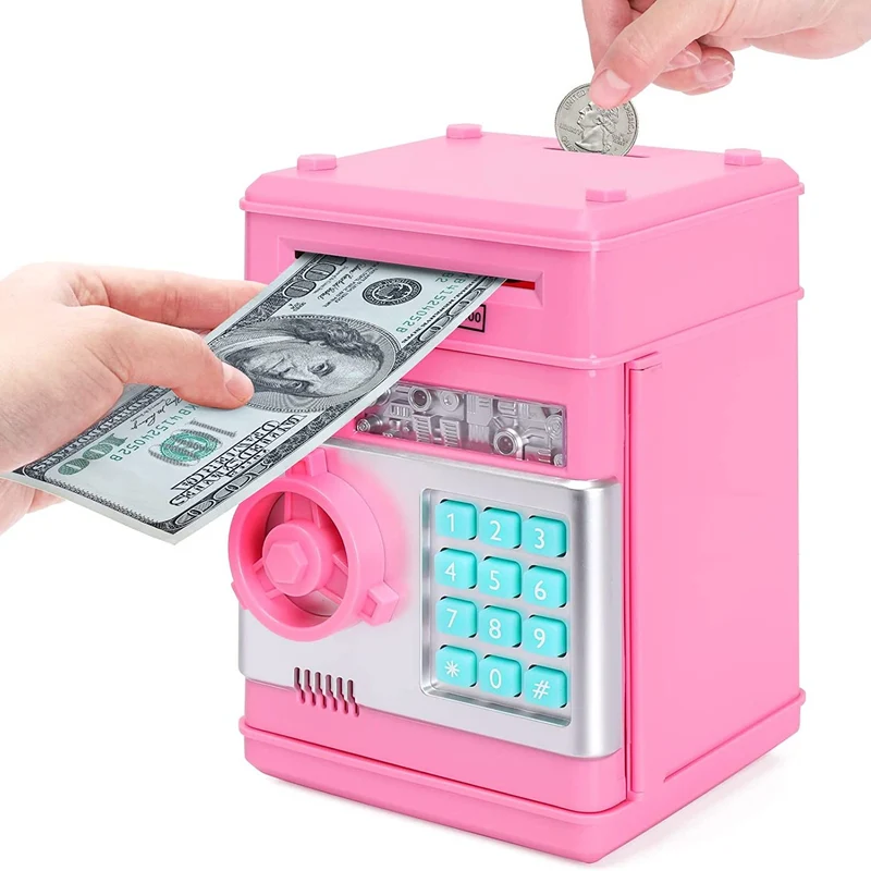 Salvadanaio Per Ragazze, Salvadanaio Elettronico Con Protezione Tramite Password, Scatola Di Immagazzinaggio Per Bobine Di Monete Per Casse Di Risparmio Bancomat, Regalo Di Halloween/Natale