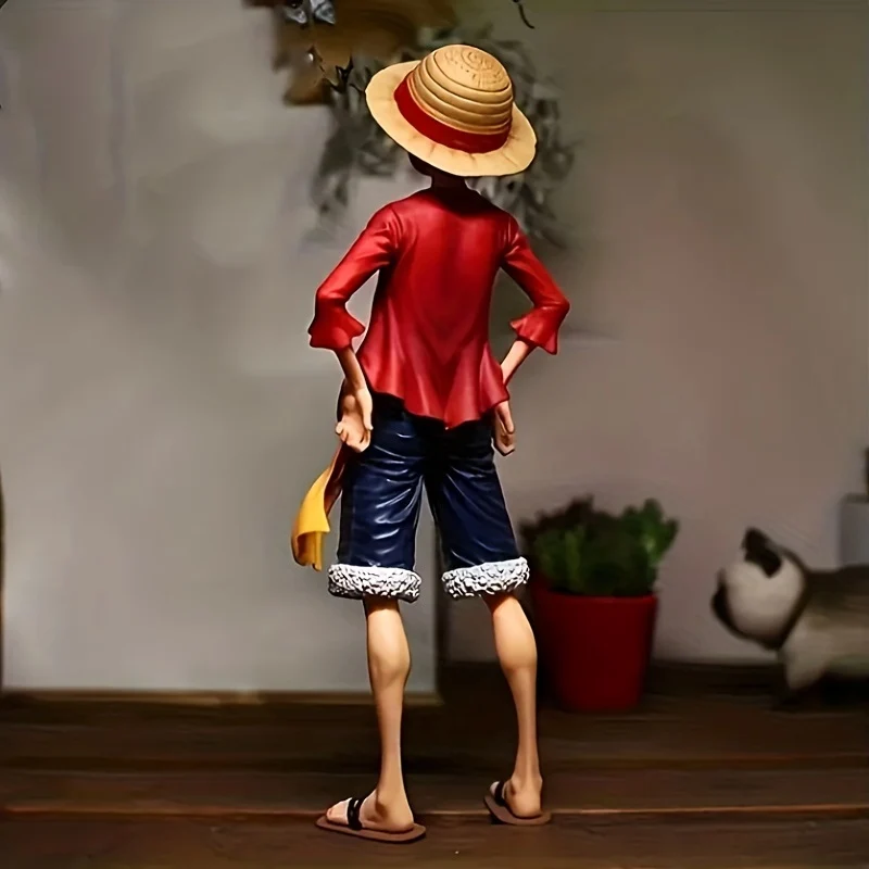 One Piece Set Up A Mano Autoconfidente Sorridendo Luffy Tre-forma Face-changing Doll Modello Di Computer Decorazione Doll Regalo Di Compleanno