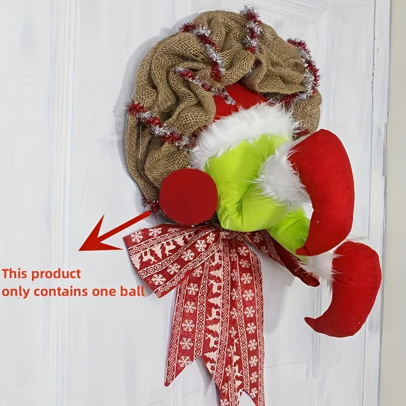 Ghirlanda di Natale da ladro Decorazione per la porta d'ingresso Decorazione per riunioni di famiglia Parete per finestra Ghirlanda per interni ed esterni Natale Halloween Regalo del Ringraziamento Natale, Halloween, Regalo del Giorno del Ringraziamento