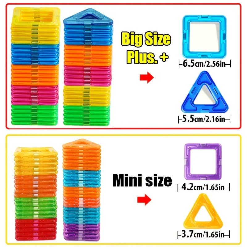 Blocchi Magnetici Di Grandi Dimensioni E Mini Dimensioni Magneti Fai Da Te Giocattoli, Set Di Costruzioni Di Design Regali, Regalo Di Natale/Halloween/Ringraziamento