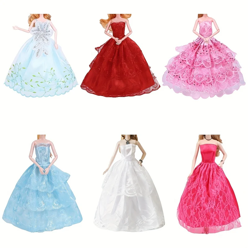 31Pack Abiti e Accessori per Bambole 5 Abiti alla Moda 3 Abiti da Sera 3 Bikini 5 Outfit 10 Scarpe 5 Occhiali per Bambole da 29,21 cm