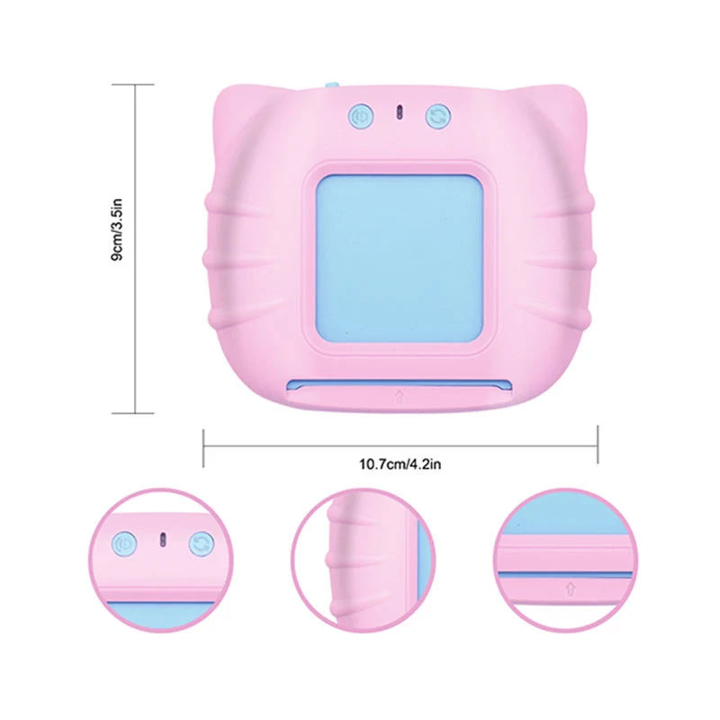 Tablet educativo con gatti dei cartoni animati da 224 carte: parole inglesi per l'apprendimento della lettura di flashcard per bambini con cavo di ricarica USB, regalo di Halloween, Natale e Giorno del Ringraziamento