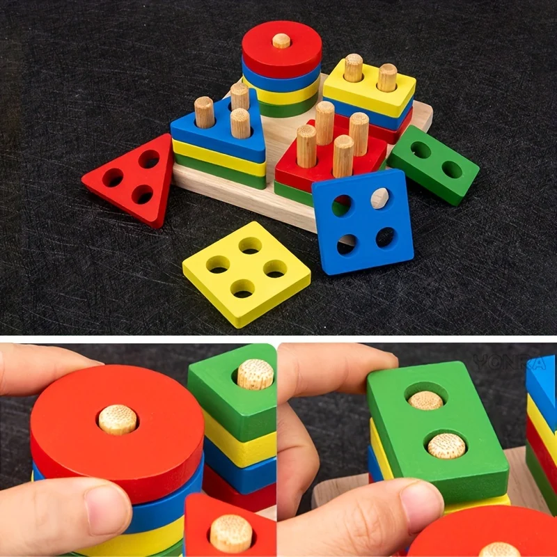 9 In 1 Giocattoli Montessori In Legno, Set Di Campanelli A Sonagli A Sfera, Tamburo A Colonna, Strumenti Musicali, Educazione Dell'Infanzia, Giocattoli Per Bambini, Regalo Di Natale