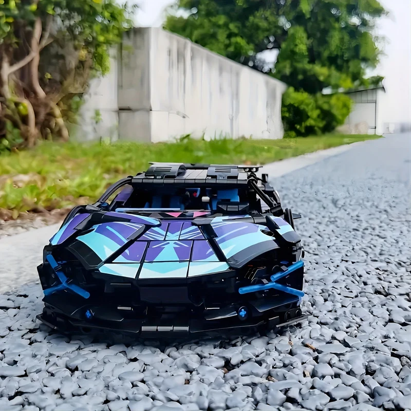 1314 pezzi tecnici nuovo modello di macchinina giocattolo, giocattolo di mattoni per veicolo da corsa assemblato per auto sportiva, regali per bambini adulti, Halloween/Giorno del Ringraziamento/regalo di Natale