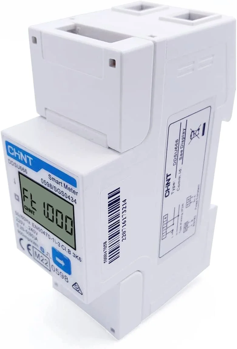 Contatore Energia Monofase Chint DDSU666 RS485 per Fotovoltaico e Zero Export