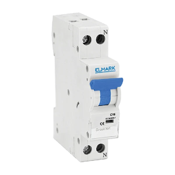 ELMARK Interruttore Magnetotermico 1P+N 6A 4,5kA Curva C - 41006C