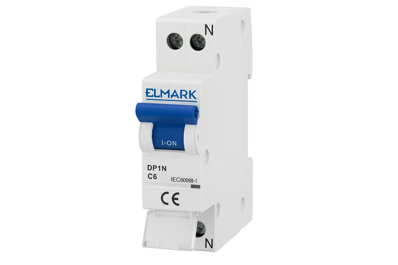 ELMARK Interruttore Magnetotermico 1P+N 6A 4,5kA Curva C - 41006C