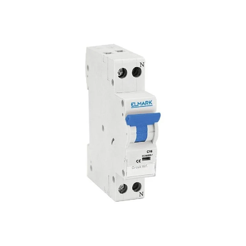 ELMARK Interruttore Magnetotermico 1P+N 6A 4,5kA Curva C - 41006C