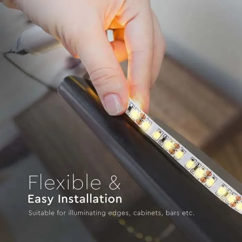 5MT SKU 212597 VT-2835 168 V-TAC Strip LED SMD2835 12W/m 168 LED/m 140LM/W 24V 4000K IP20 10mm