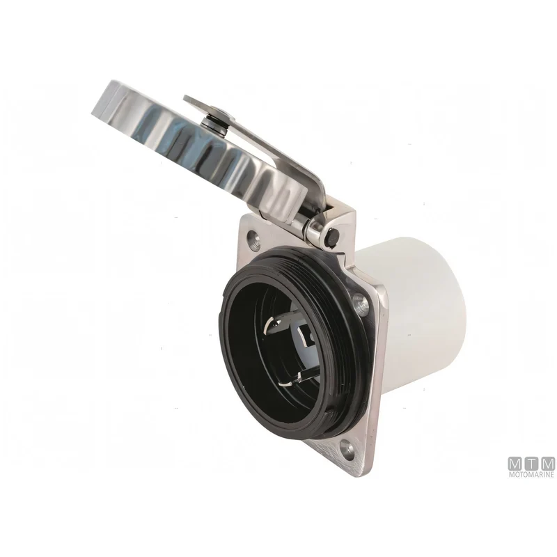 Presa Marinco Square in Acciaio Inox 220V