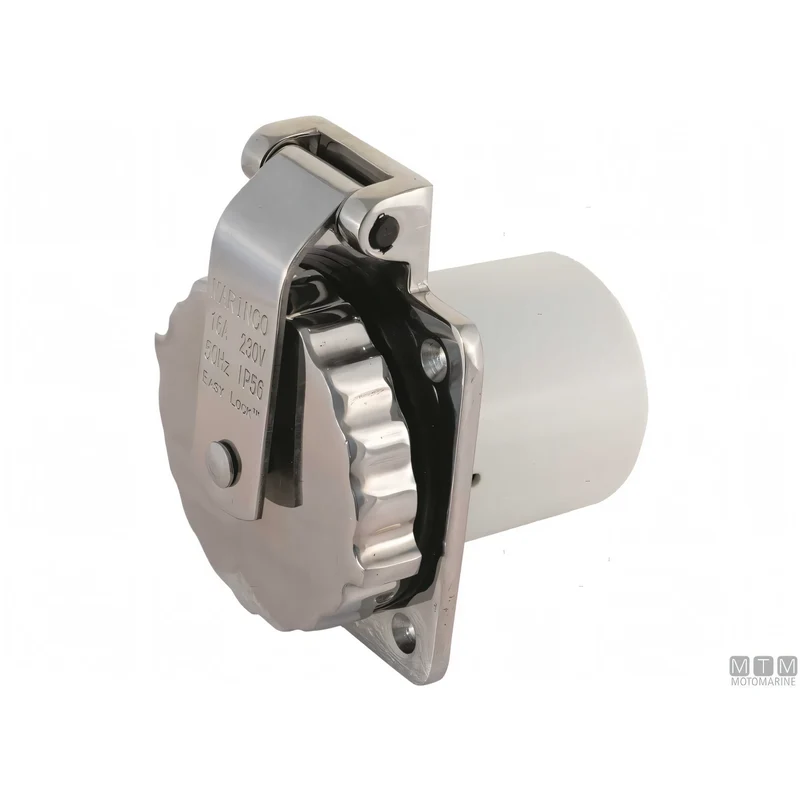 Presa Marinco Square in Acciaio Inox 220V