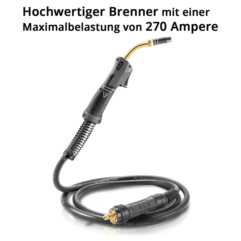 STAHLWERK MIG MAG-Schweißbrenner AK25/MB25 mit 5 Meter Schlauchpaket / Brenner für MIG MAG Schweißgeräte