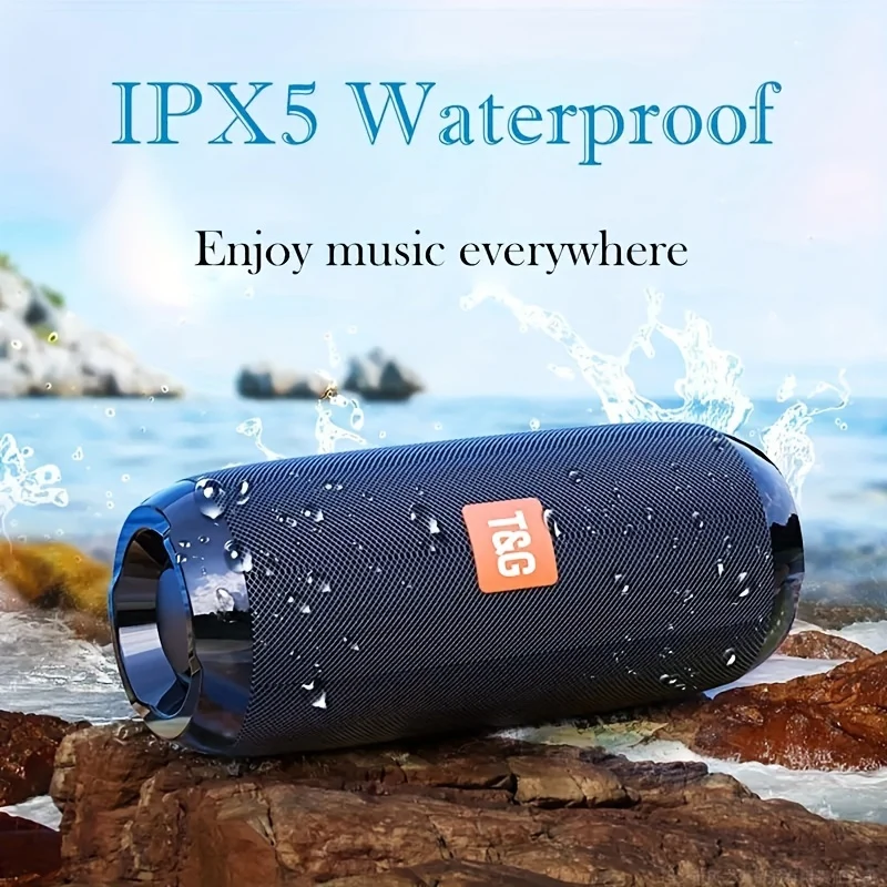 Altoparlante Portatile Wireless Con Bassi: Goditi La Musica Ovunque Con Il Cavo Di Ricarica, Il Cavo Aux, FM TF USB Plug-in Card Di T&G!