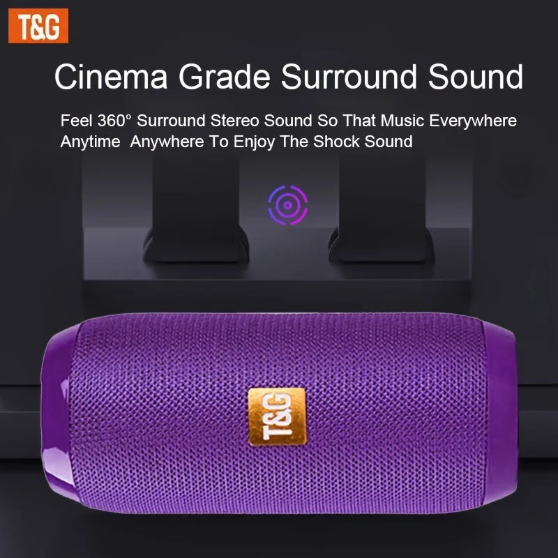Altoparlante Portatile Wireless Con Bassi: Goditi La Musica Ovunque Con Il Cavo Di Ricarica, Il Cavo Aux, FM TF USB Plug-in Card Di T&G!