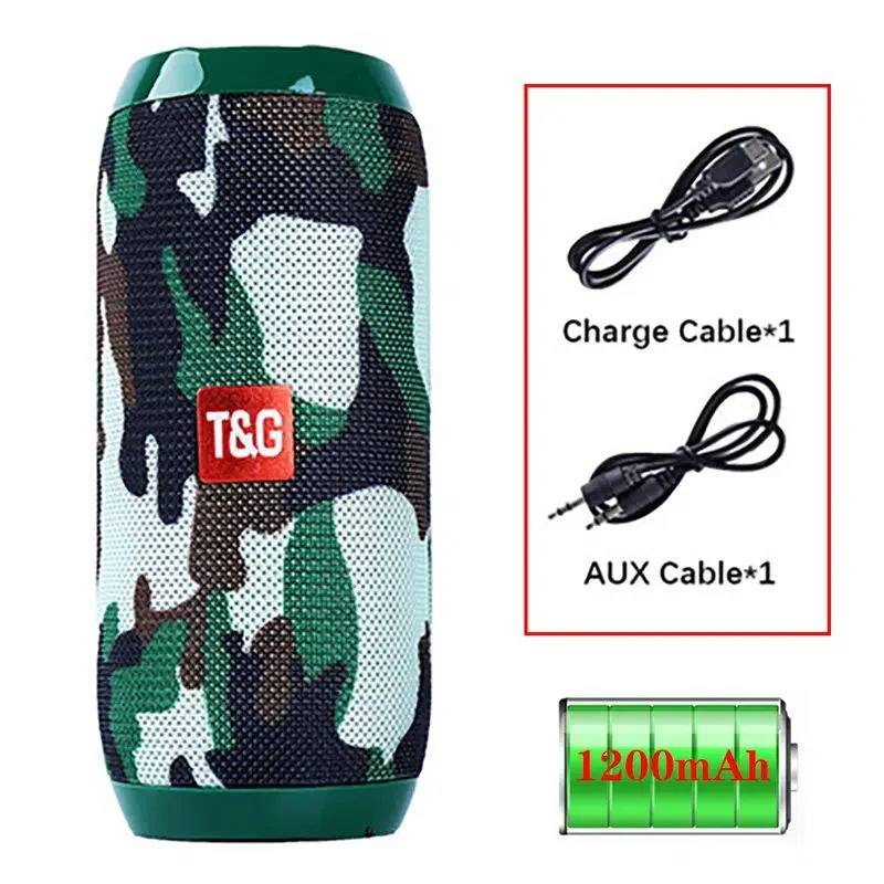 Altoparlante Portatile Wireless Con Bassi: Goditi La Musica Ovunque Con Il Cavo Di Ricarica, Il Cavo Aux, FM TF USB Plug-in Card Di T&G!