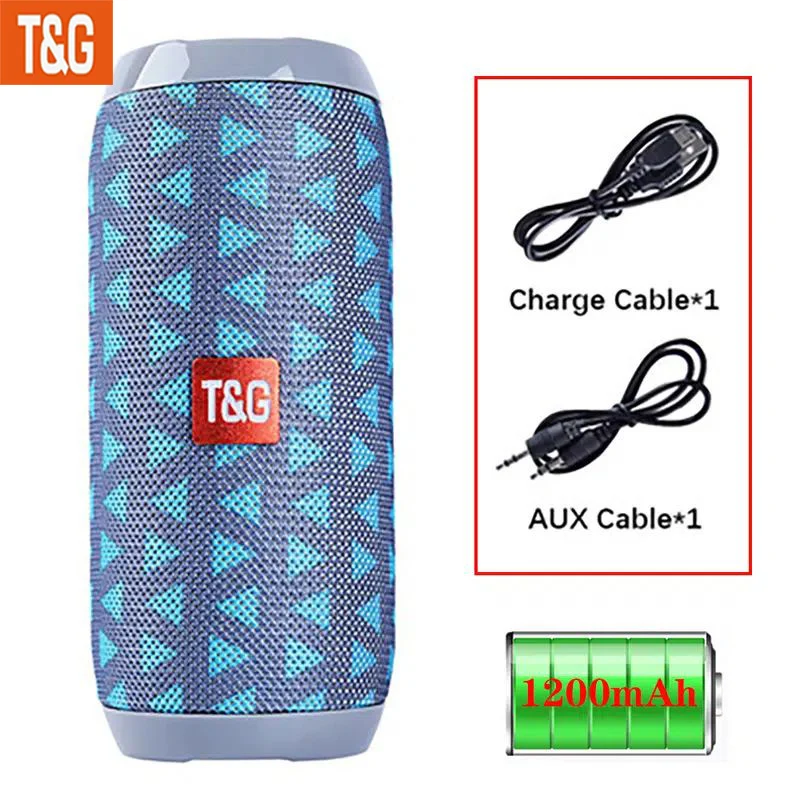 Altoparlante Portatile Wireless Con Bassi: Goditi La Musica Ovunque Con Il Cavo Di Ricarica, Il Cavo Aux, FM TF USB Plug-in Card Di T&G!