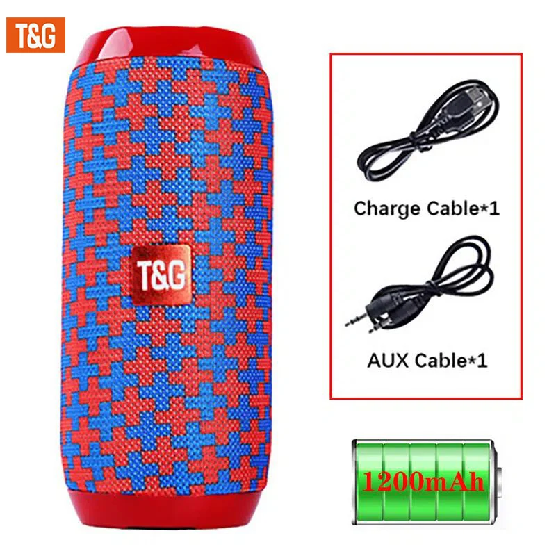 Altoparlante Portatile Wireless Con Bassi: Goditi La Musica Ovunque Con Il Cavo Di Ricarica, Il Cavo Aux, FM TF USB Plug-in Card Di T&G!