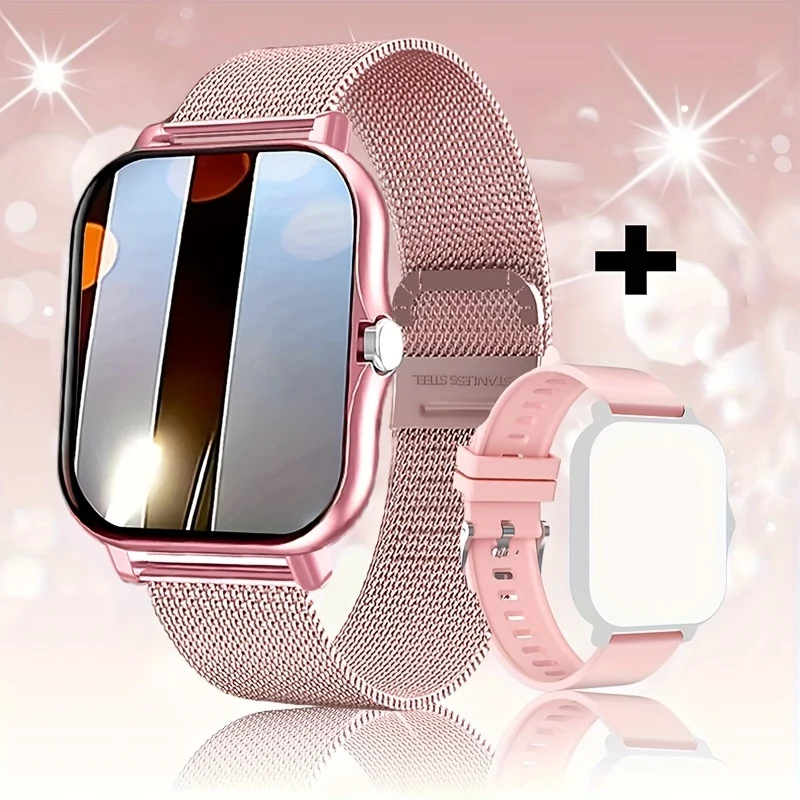 2023 NUOVO Smart Watch 4,65 Cm Pollici Chiamate/ricezione Wireless Frequenza Cardiaca Ossigeno Nel Sangue Pressione Sanguigna Monitoraggio Della Salute Del Sonno Promemoria Sedentario Per Telefoni Android E IOS Per Uomini E Donne
