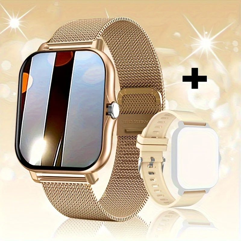 2023 NUOVO Smart Watch 4,65 Cm Pollici Chiamate/ricezione Wireless Frequenza Cardiaca Ossigeno Nel Sangue Pressione Sanguigna Monitoraggio Della Salute Del Sonno Promemoria Sedentario Per Telefoni Android E IOS Per Uomini E Donne