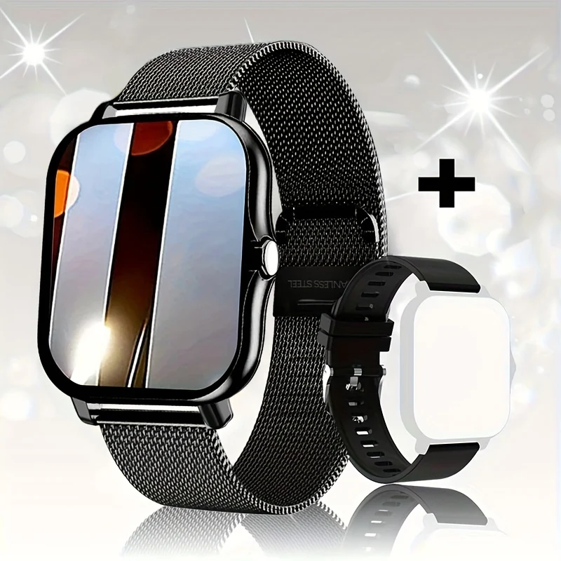 2023 NUOVO Smart Watch 4,65 Cm Pollici Chiamate/ricezione Wireless Frequenza Cardiaca Ossigeno Nel Sangue Pressione Sanguigna Monitoraggio Della Salute Del Sonno Promemoria Sedentario Per Telefoni Android E IOS Per Uomini E Donne