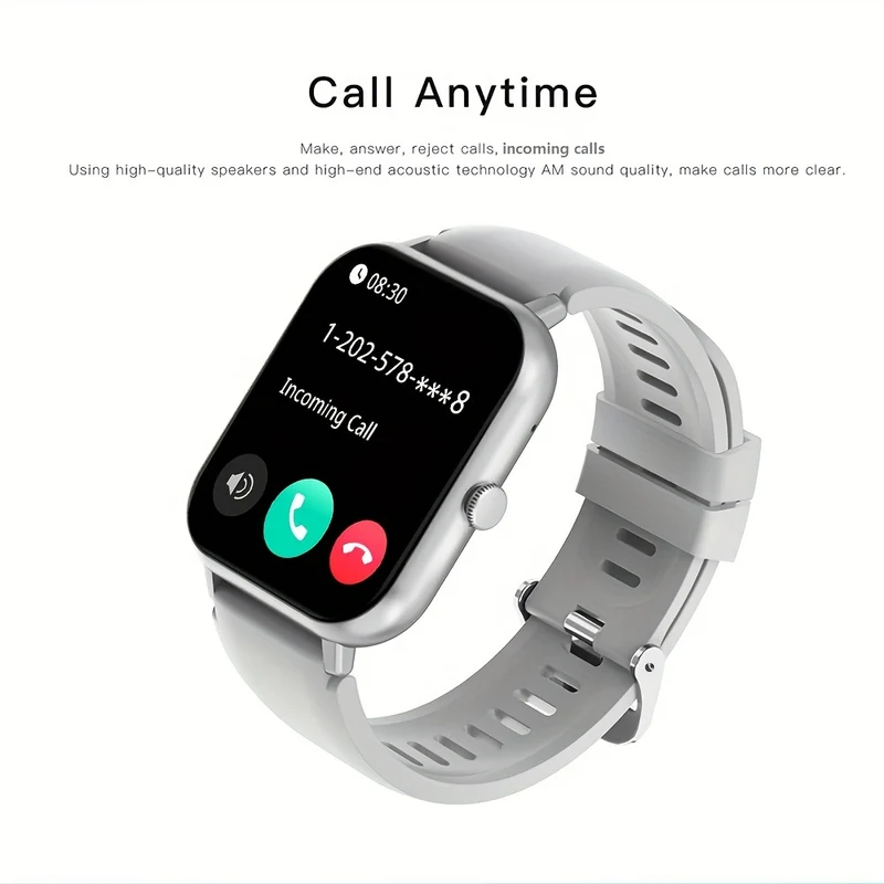 Smartwatch Alla Moda Per Uomo E Donna, Smartwatch Touch Screen Completo Da 4,65 Cm Con Oltre 100 Modalità Sportive, Oltre 100 Quadranti Personalizzati, Fitness Tracker, App Smart Voice Dafit, Adatto Per Telefoni Android IOS