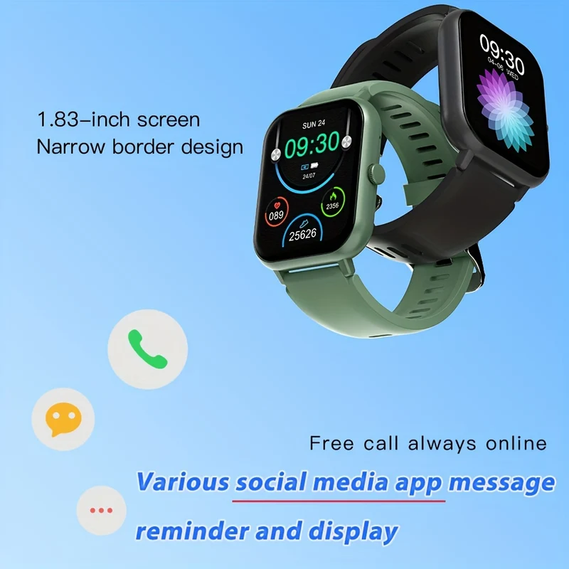 Smartwatch Alla Moda Per Uomo E Donna, Smartwatch Touch Screen Completo Da 4,65 Cm Con Oltre 100 Modalità Sportive, Oltre 100 Quadranti Personalizzati, Fitness Tracker, App Smart Voice Dafit, Adatto Per Telefoni Android IOS